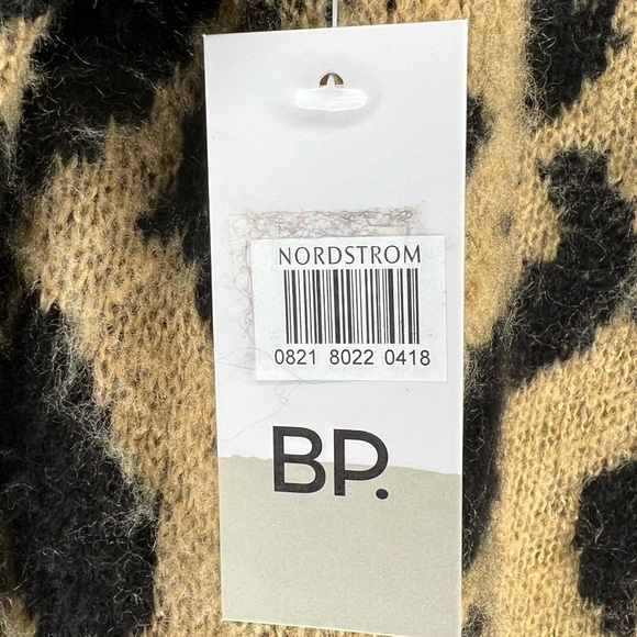 NEW Nordstrom BP. Leopard print cardigan sweater xxs - Picture 6 of 7